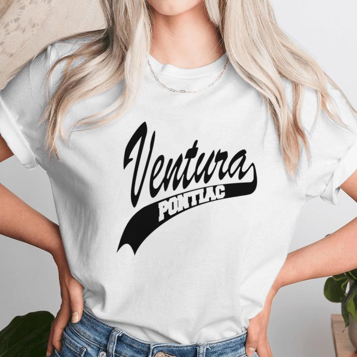 Pontiac Ventura - White Outline Unisex T-Shirt Gifts for Her