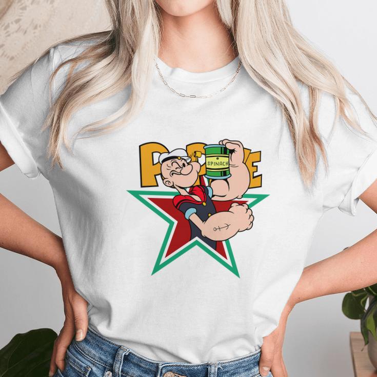 Popeye Star Unisex T-Shirt Gifts for Her