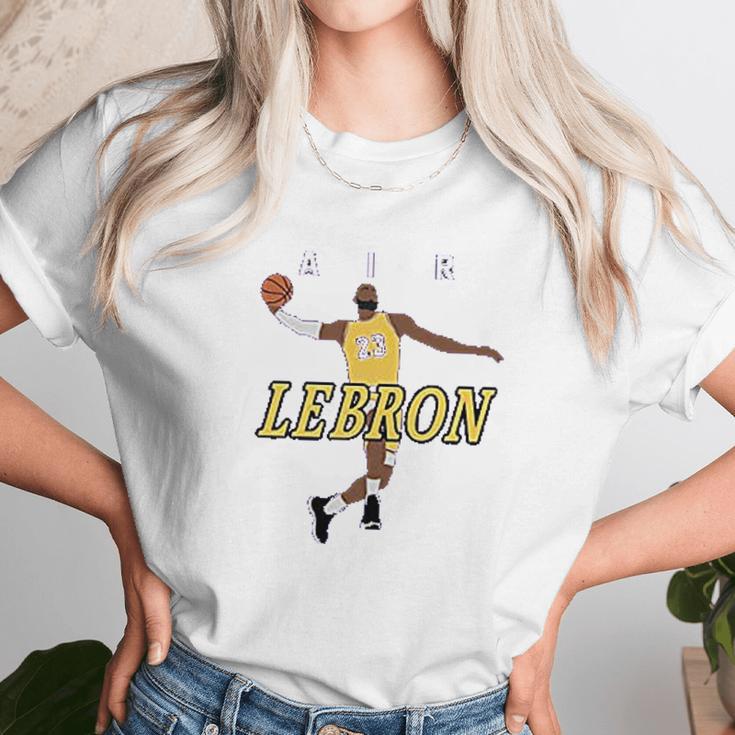 Purple Los Angeles Lebron Air Pic Unisex T-Shirt Gifts for Her