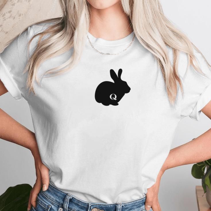 Qanon Wwg1wga Q Anon White Rabbit Usa Follow It Tee Unisex T-Shirt Gifts for Her