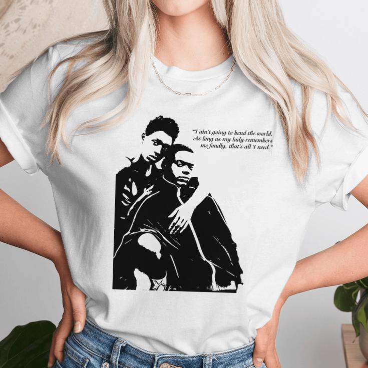 Queen And Slim Quote As Long As My Lady Remembers Me Unisex T-Shirt Gifts for Her