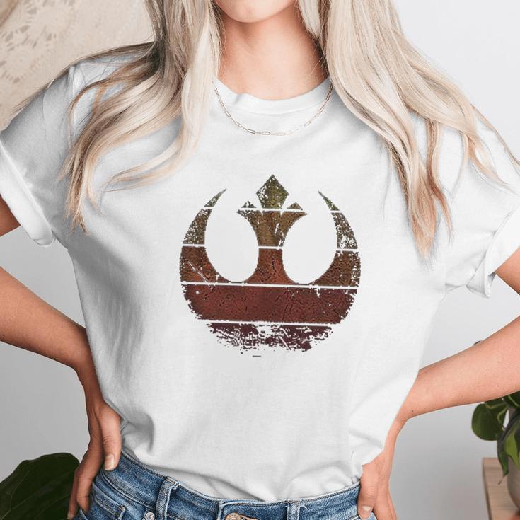 Rebel Alliance Rebellion Last Jedi Luke Rey Leia Chewbacca Unisex T-Shirt Gifts for Her