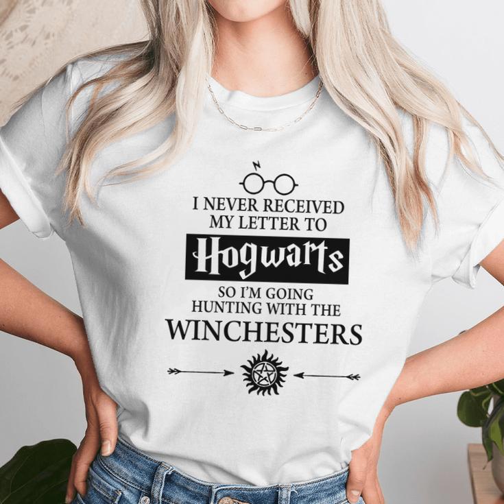 I Never Received My Letter To Hogwarts So I’M Going Hunting With The Winchesters Unisex T-Shirt Gifts for Her