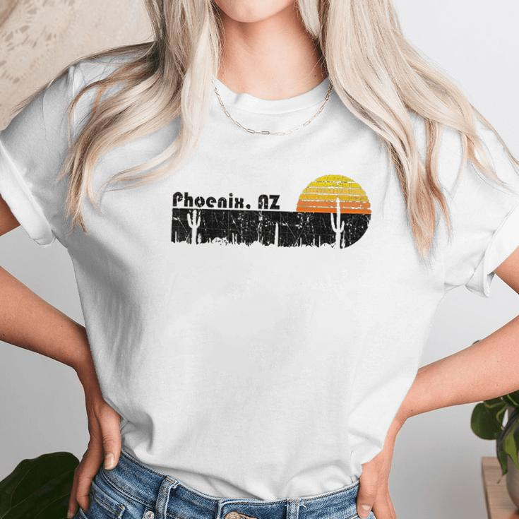 Retro Phoenix Arizona Desert Sunset Vintage Unisex T-Shirt Gifts for Her