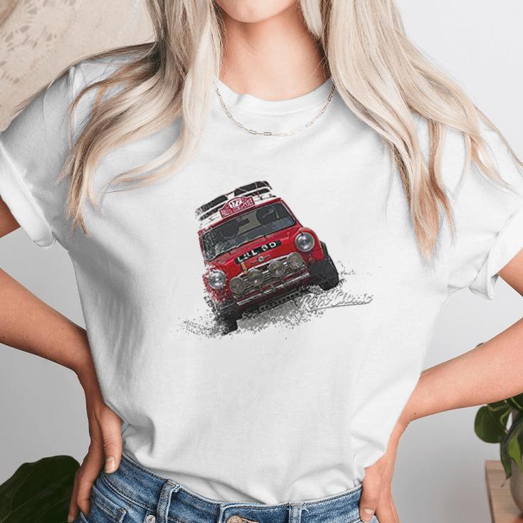 Retroclassic Rally Mini Cooper Classic Sports Car Unisex T-Shirt Gifts for Her