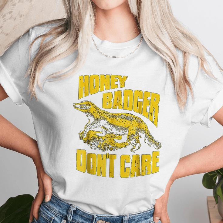 Ripple Junction Honey Badger Dont Care Illustration Unisex T-Shirt Gifts for Her