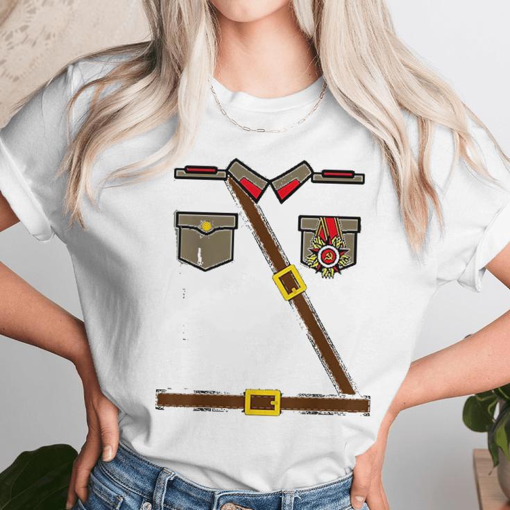 Russian Soldier Costume Ussr Communist Socialist Halloween Unisex T-Shirt Gifts for Her