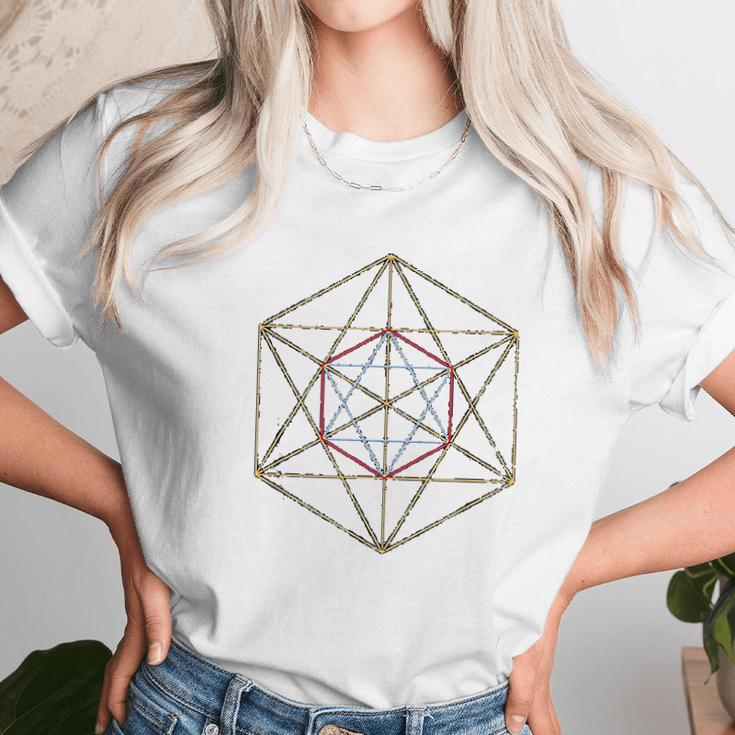 Sacred Geometry Merkabah Cube Of Archangel Metatron Unisex T-Shirt Gifts for Her