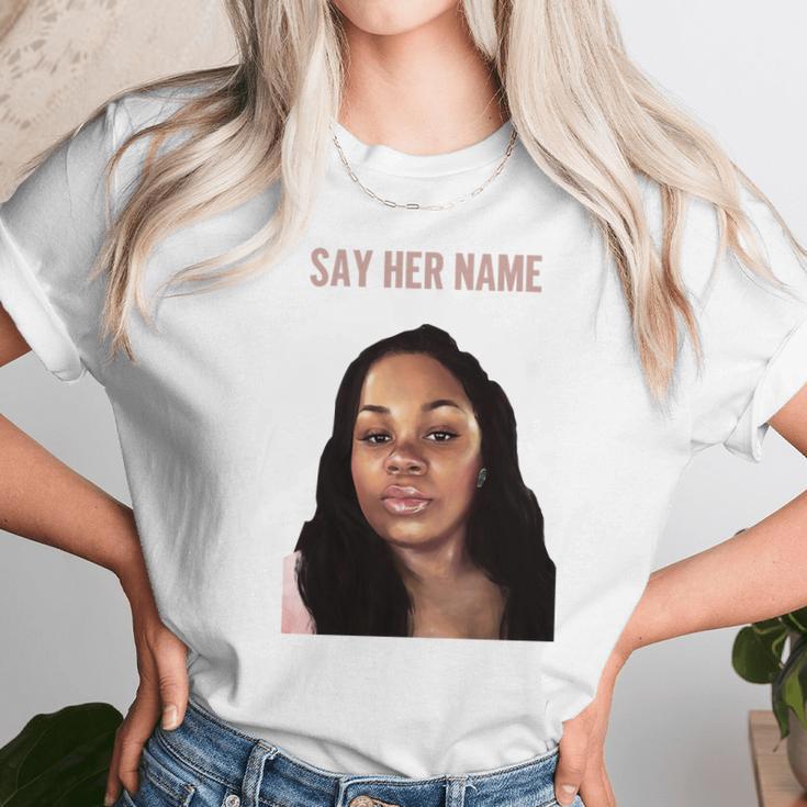 Say Her Name Breonna Taylor Unisex T-Shirt Gifts for Her