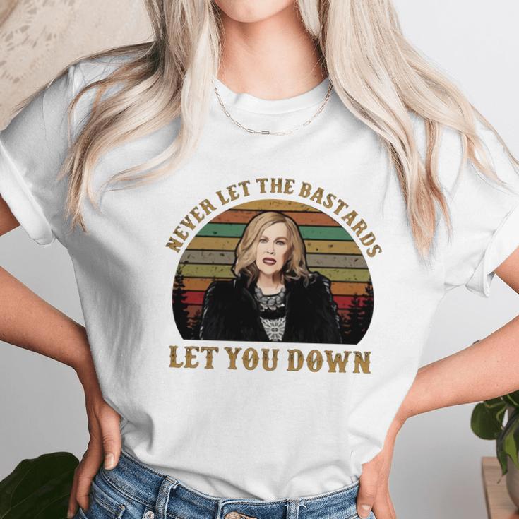 Schitt’S Creek Never Let The Bastards Let You Down Sunset Shirt Unisex T-Shirt Gifts for Her