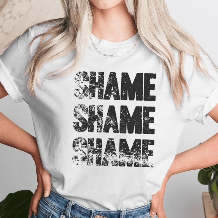 Shame Shame Shame Funny Tv Show Quote Unisex T-Shirt Gifts for Her