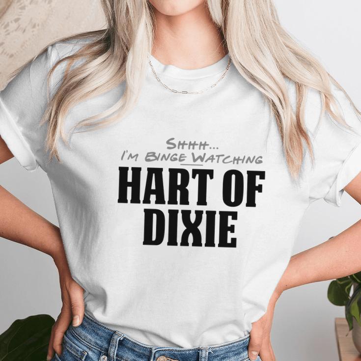 Shhh Ix27m Binge Watching Hart Of Dixie Dog Tags Unisex T-Shirt Gifts for Her