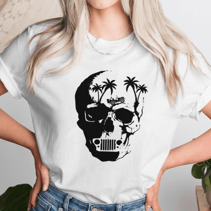 Skeleton Head Jeep Shirt Unisex T-Shirt Gifts for Her