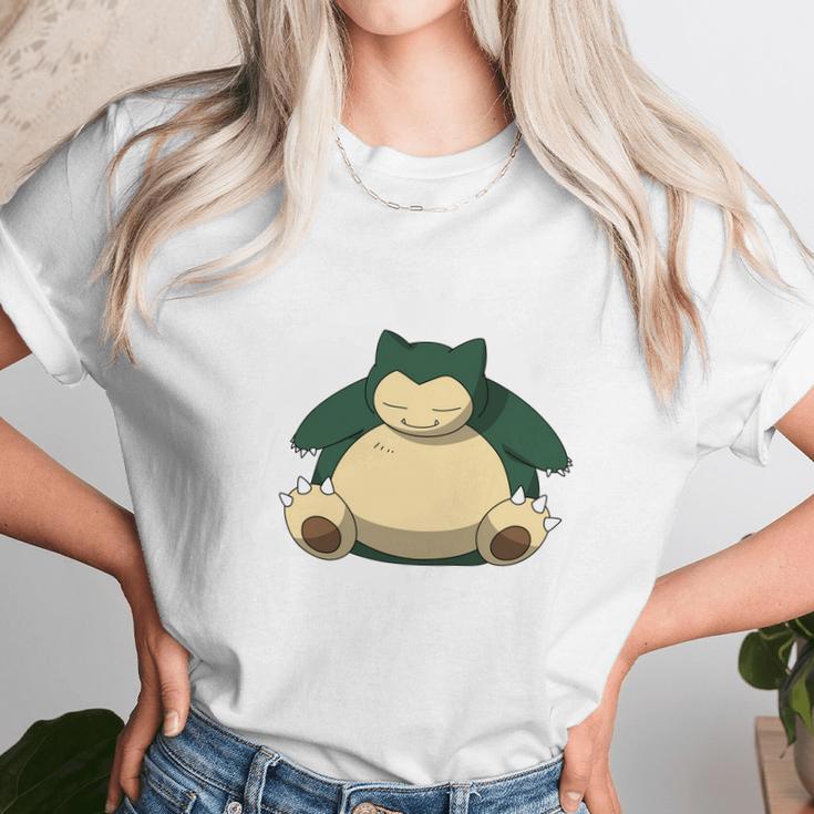 Sleeping In Snorlax Unisex T-Shirt Gifts for Her