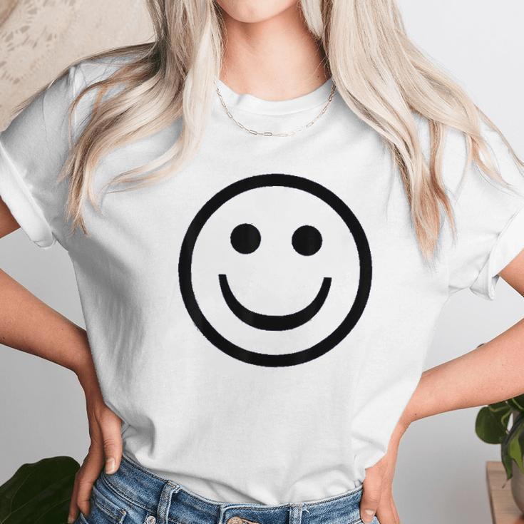 Smiley Face Cute Positive Happy Smile Face Unisex T-Shirt Gifts for Her