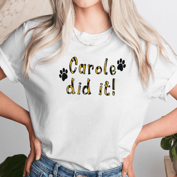 Snappy Suits Carole Did It Unisex T-Shirt Gifts for Her