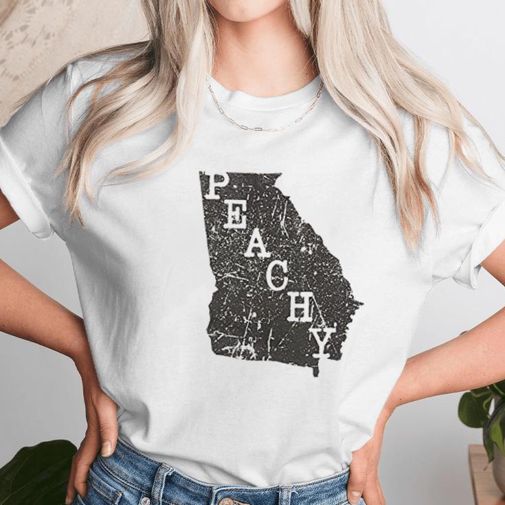 Soffe Peachy Map Unisex T-Shirt Gifts for Her