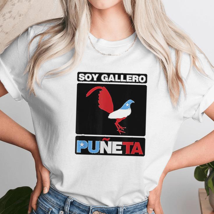 Soy Gallero Boricua Unisex T-Shirt Gifts for Her