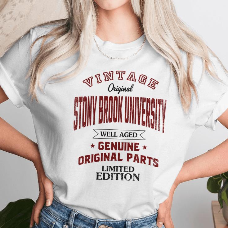 Stony Brook University Well Aged Vintage Original Parts 2020 Unisex T-Shirt Gifts for Her