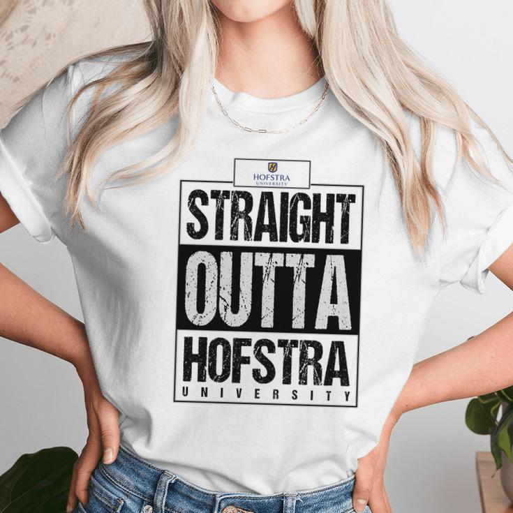 Straight Outta Hofstra University Funny Gift Unisex T-Shirt Gifts for Her