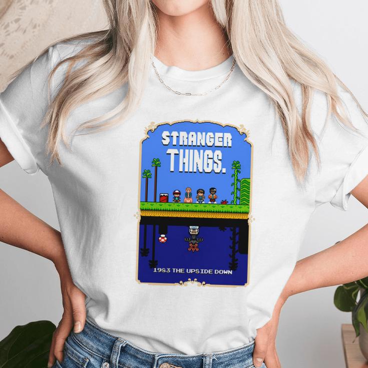 Stranger Things Mario Bros 2 Pixel Art Mashup T-Shirt Unisex T-Shirt Gifts for Her