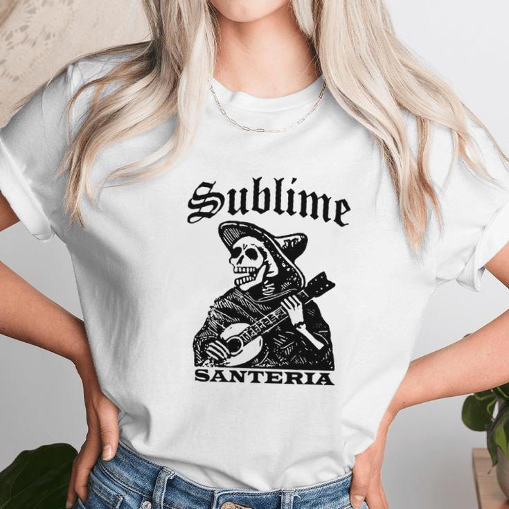 Sublime Santeria Skeleton Unisex T-Shirt Gifts for Her