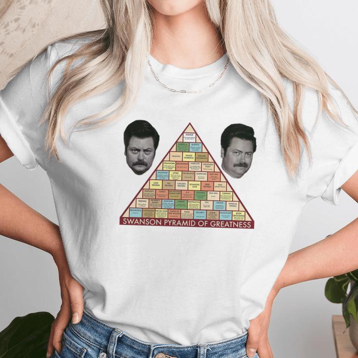 Swanson Pyramid Of Greatness Unisex T-Shirt Gifts for Her