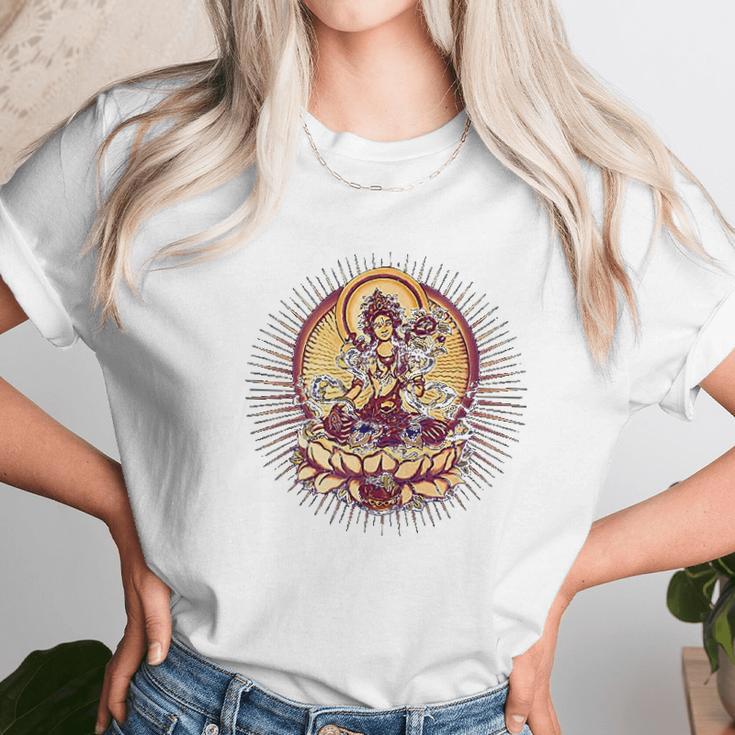 Tara Tibet Buddhismus Lotus Unisex T-Shirt Gifts for Her