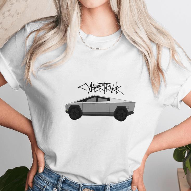 Tesla Cyber Truck Bulletproof Unisex T-Shirt Gifts for Her