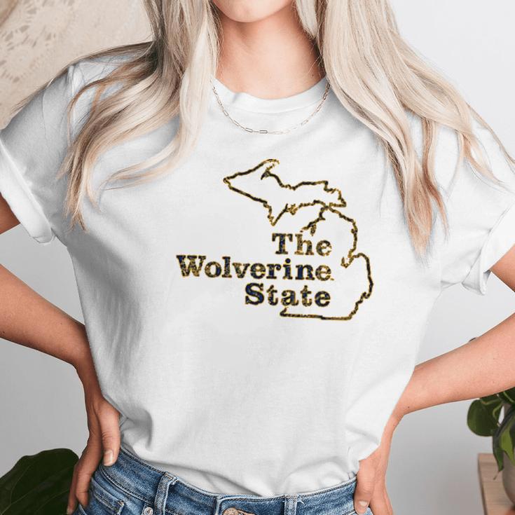 University Of Michigan The Wolverine State Unisex T-Shirt Gifts for Her