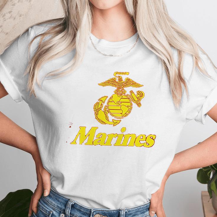 Usmc Marines Red Unisex T-Shirt Gifts for Her