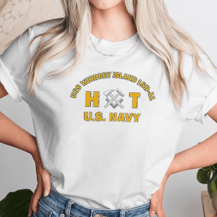 Uss Whidbey Island Lsd41 Rate Ht Hull Maintenance Technician Unisex T-Shirt Gifts for Her