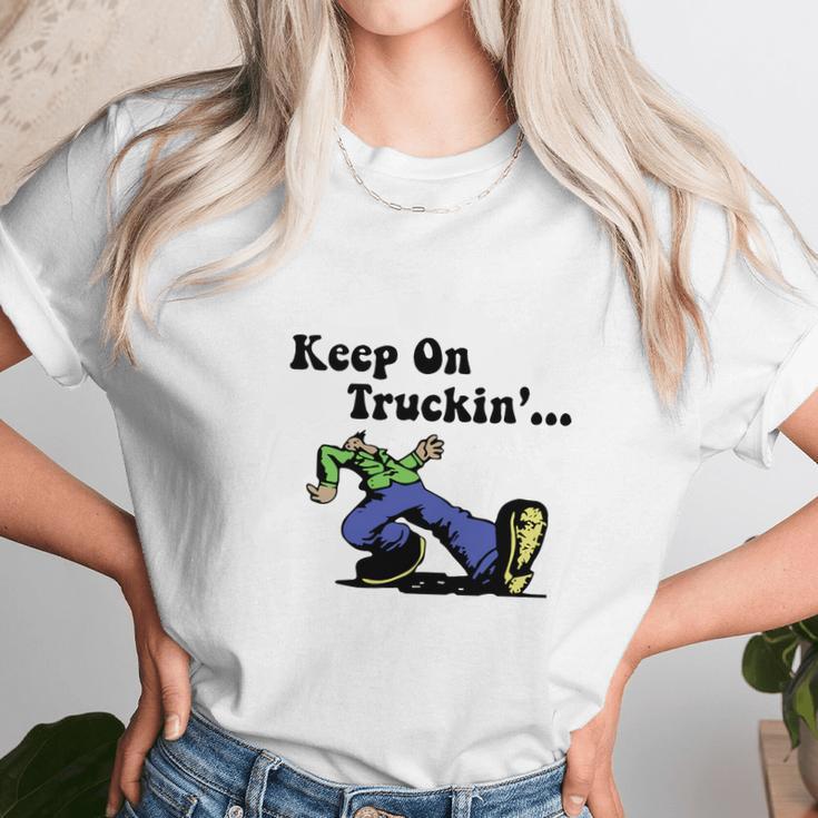 Vintage Keep On Truckin 1970S Unisex T-Shirt Gifts for Her