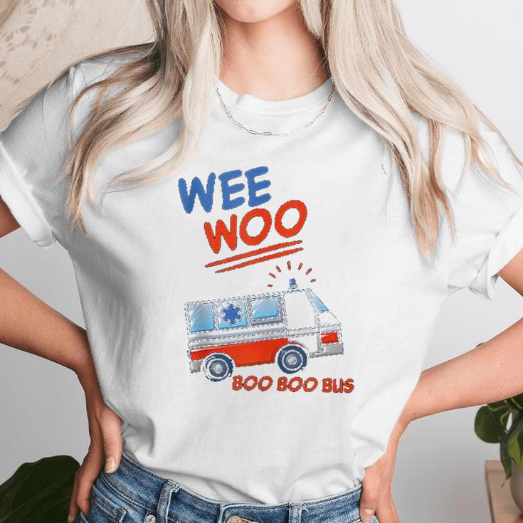 Wee Woo Boo Boo Bus Ambulance Funny Unisex T-Shirt Gifts for Her