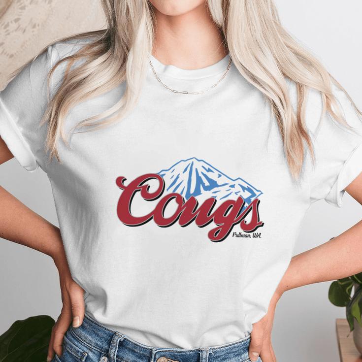 Wsu Cougs Light - Blue Unisex T-Shirt Gifts for Her