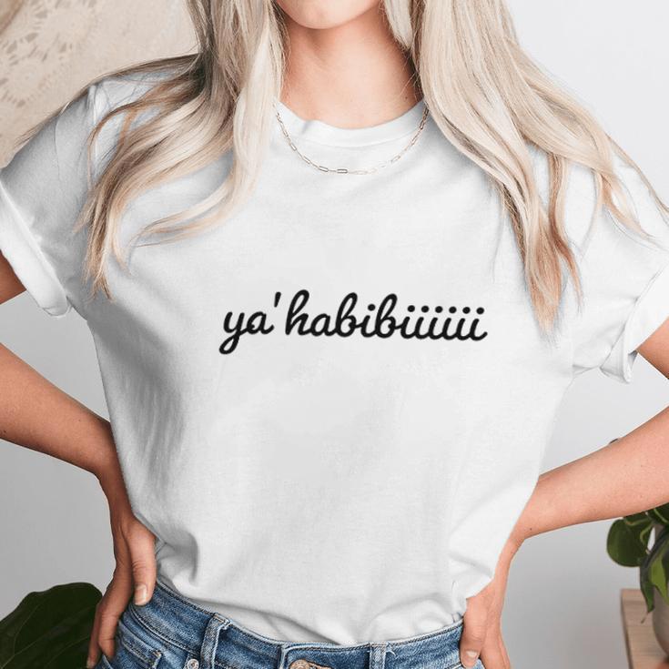 Ya Habibi Funny Lebanese Unisex T-Shirt Gifts for Her