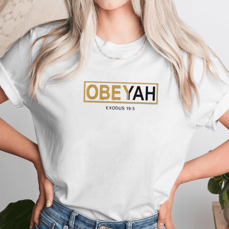 Yahweh Yahshua Yeshua Torah Yahuah Elohim Unisex T-Shirt Gifts for Her