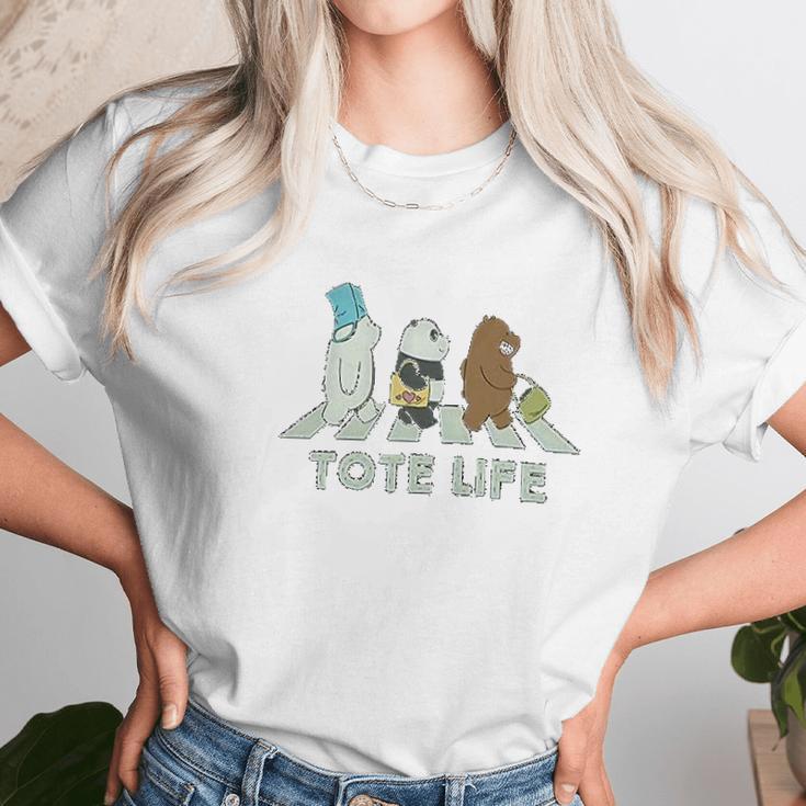 Zomsun We Bare Bears Tote Life Ice Bear Unisex T-Shirt Gifts for Her