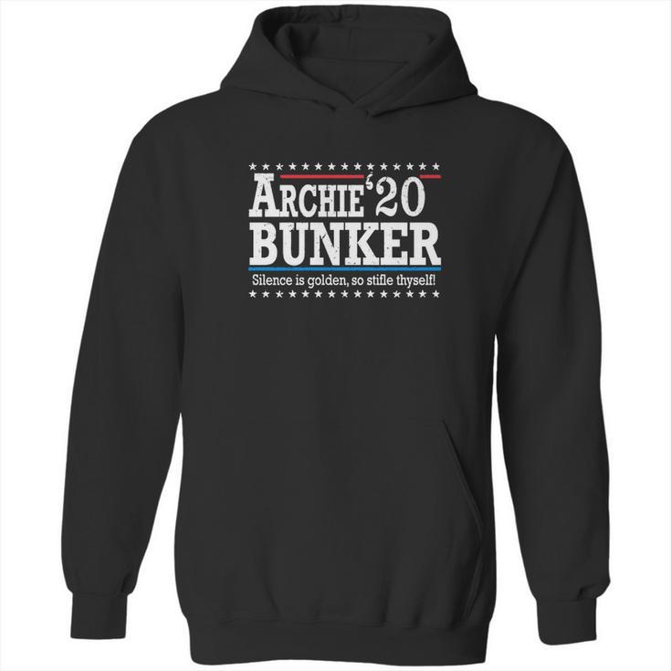 2020 Archie Bunker Silence Is Golden So Stifle Thyself Hoodie