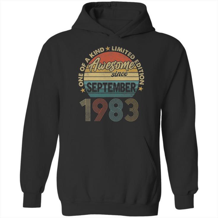 38 Years Old 38Th Birthday Men Awesome Since September 1983 Ver2 Hoodie