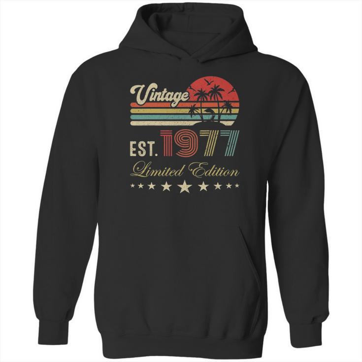 45Th Birthday Born 1977 Vintage Limited Edition 45 Birthday Hoodie