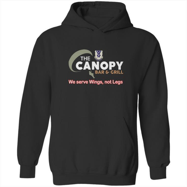 503Rd Infantry Regiment The Canopy Bar And Grill We Serve Wings Not Legs Hoodie