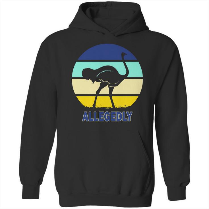 Allegedly Ostrich Retro Logo Hoodie