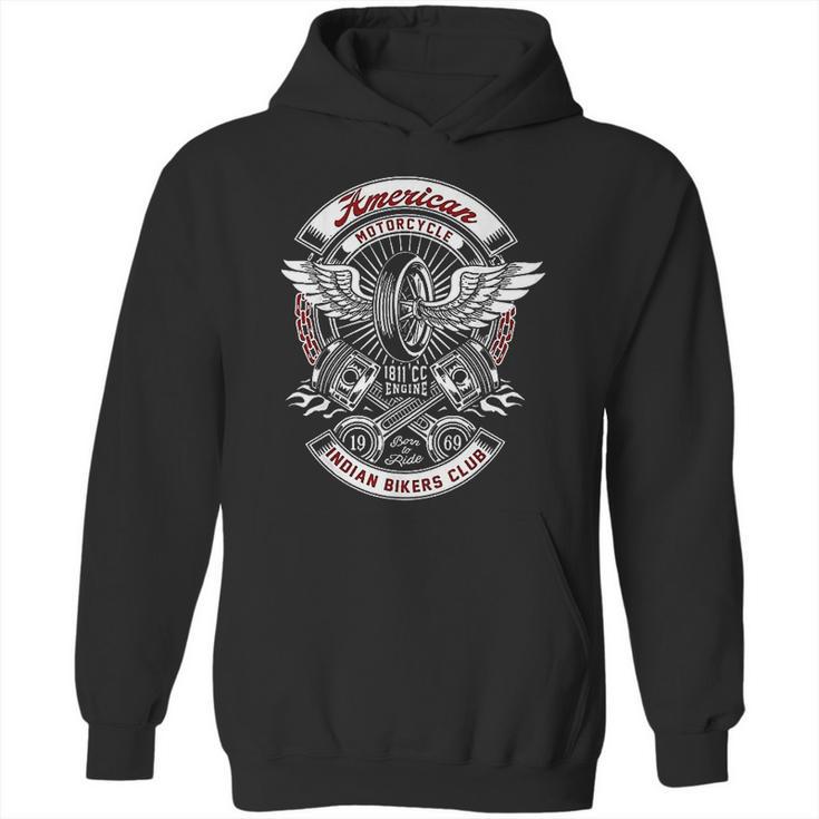 American Motorcycle Indian Bikers Club Motorcycle Biker Hoodie