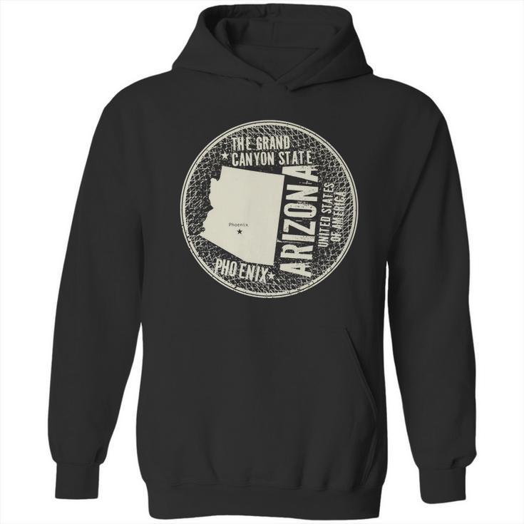 Arizona Grand Canyon State Retro Circle Hoodie