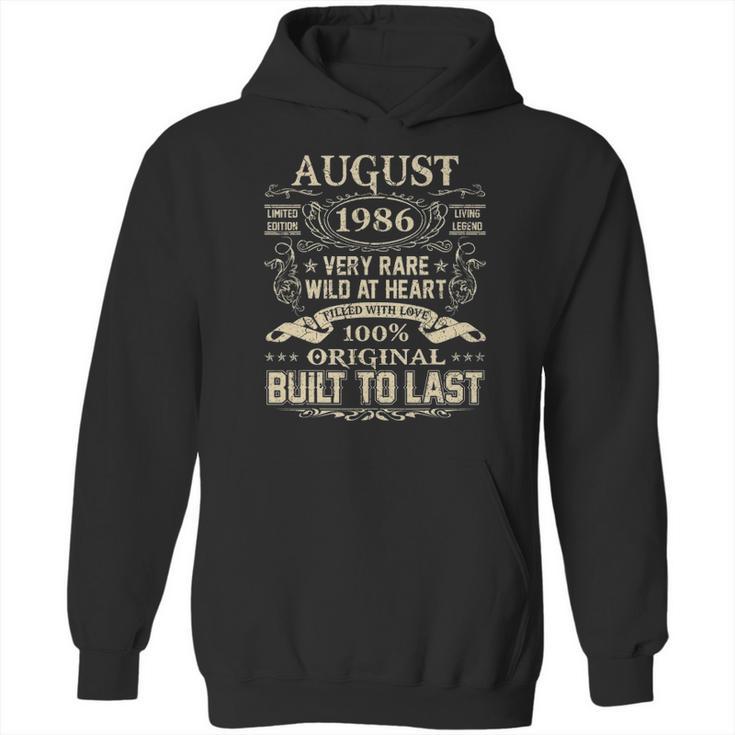 August 1986  35 Years Old 35Th Birthday Gifts Hoodie