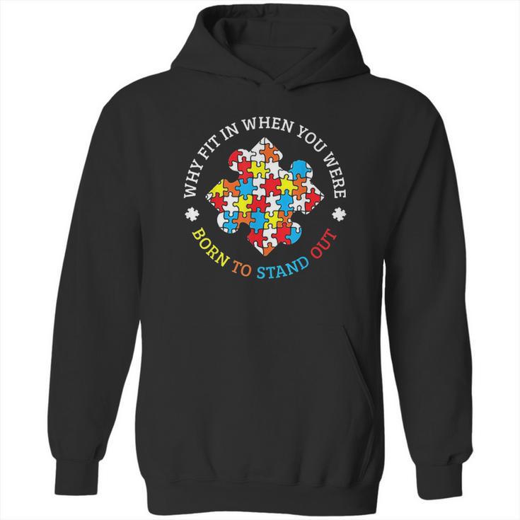 Autism Awareness Month Puzzle Aspergers Autistic Pride Gift Hoodie