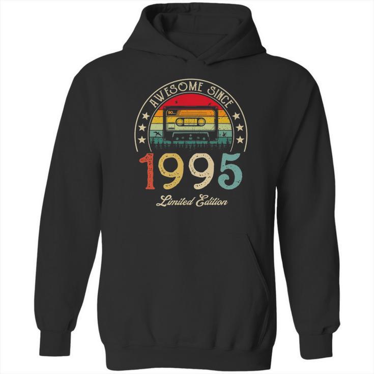 Awesome Since 1995 Vintage 1995 27Th Birthday 27 Years Old Hoodie