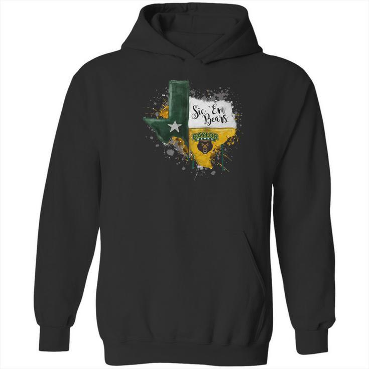 Baylor Bears Color Drop State Map  Apparel Hoodie