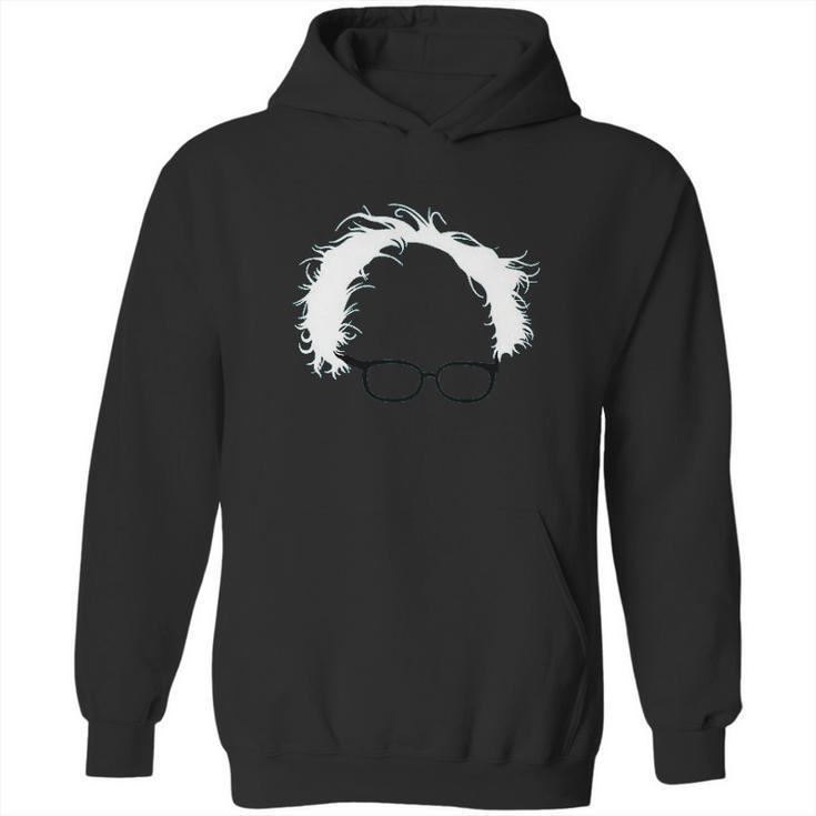 Bernie Sanders Hair And Glasses Hoodie